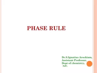 PHASE RULE