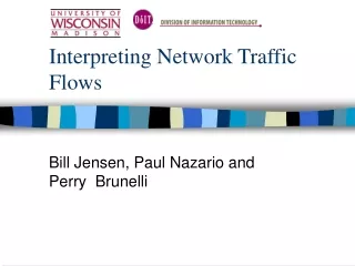 Interpreting Network Traffic Flows
