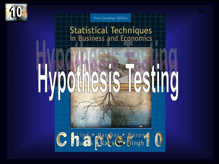 hypothesis testing