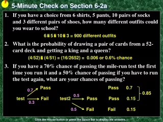 5-Minute Check on Section 6-2a