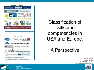 Classification of skills and competencies in USA and Europe: A Perspective