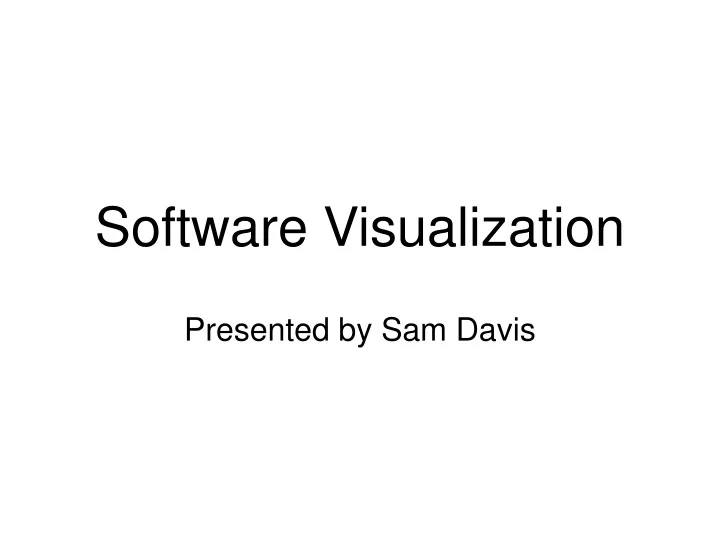 software visualization