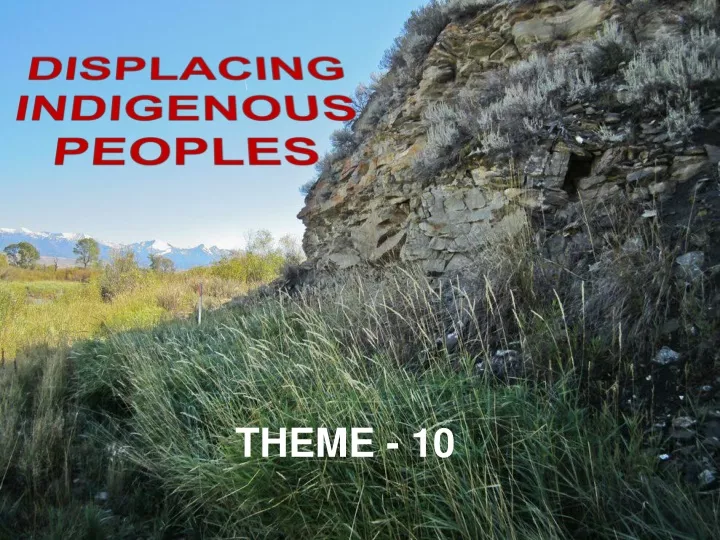 displacing indigenous peoples