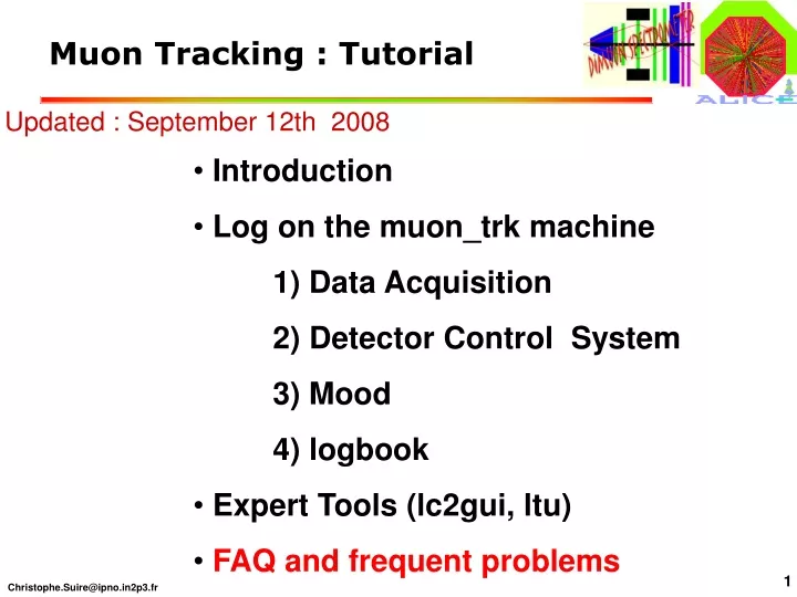 muon tracking tutorial