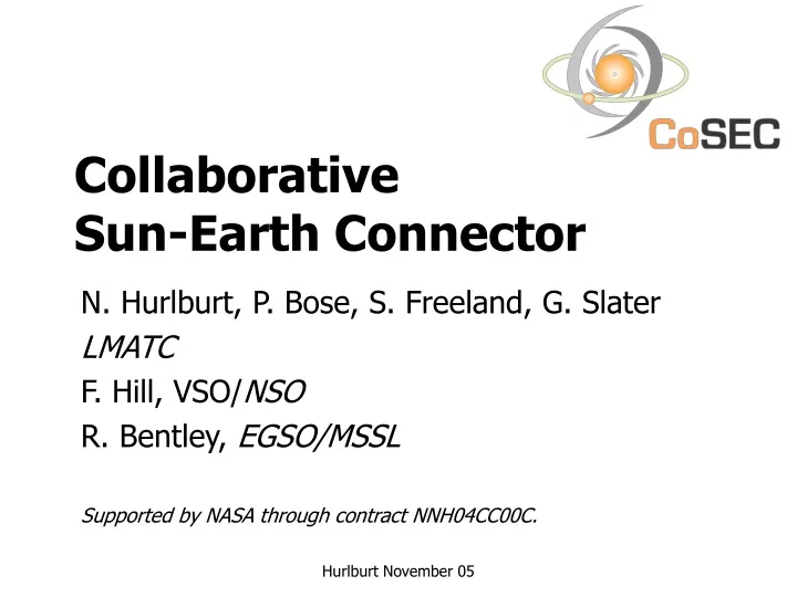collaborative sun earth connector