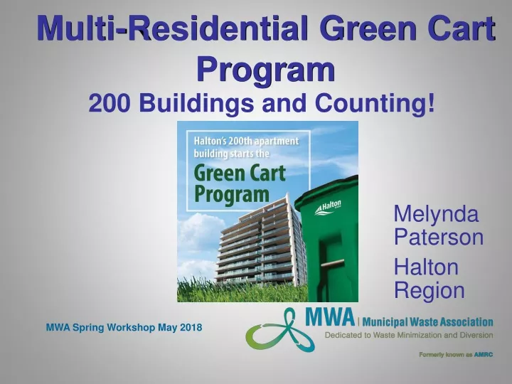 multi residential green cart program