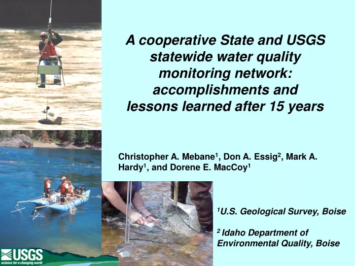 a cooperative state and usgs statewide water