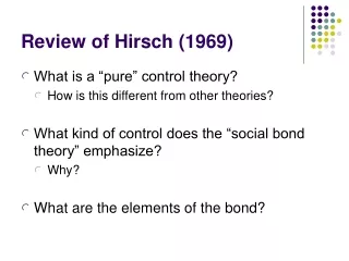 Review of Hirsch (1969)