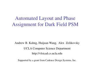 Automated Layout and Phase Assignment for Dark Field PSM