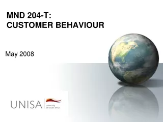 MND 204-T: CUSTOMER BEHAVIOUR