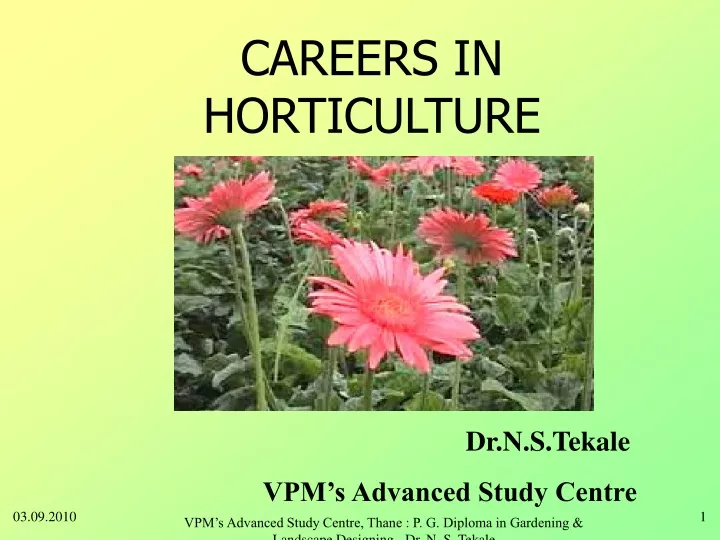 careers in horticulture