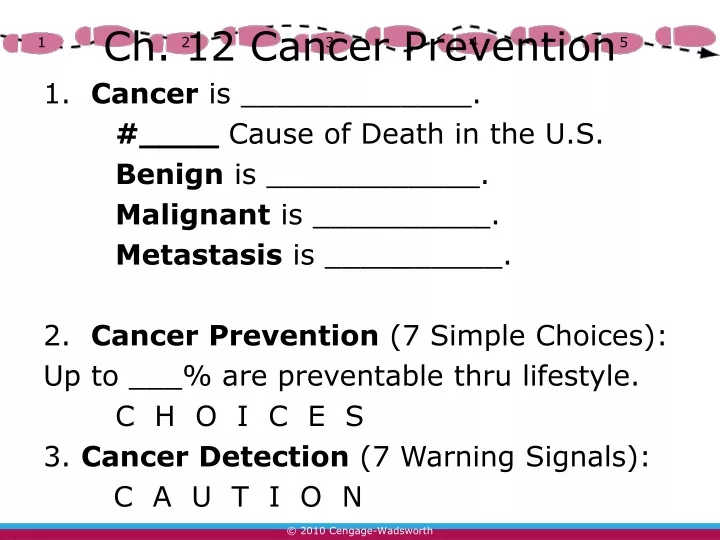ch 12 cancer prevention