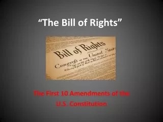 the bill of rights