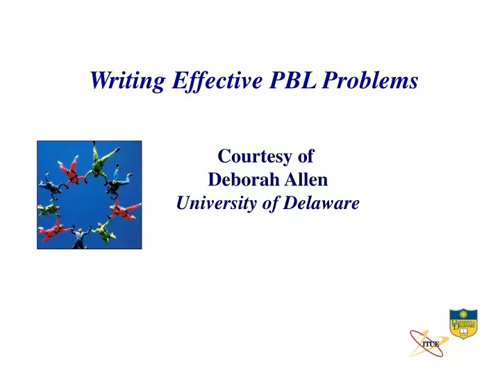 writing effective pbl problems
