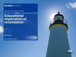 Educational implication of revalidation