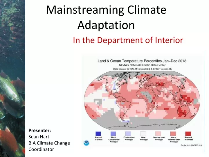 mainstreaming climate adaptation