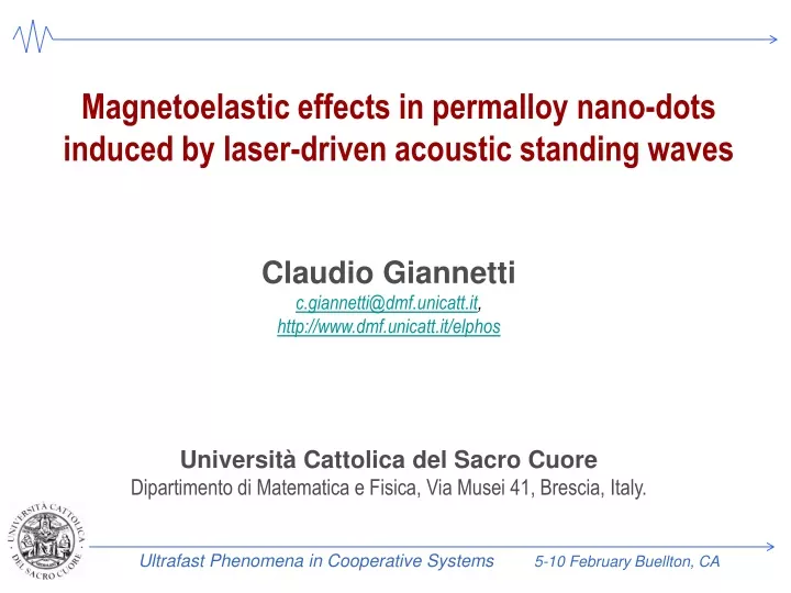 magnetoelastic effects in permalloy nano dots