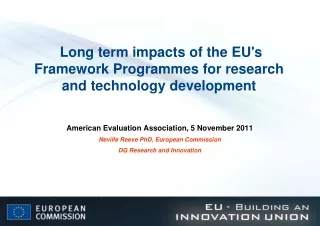 Long term impacts of the  EU's Framework Programmes for research and technology development