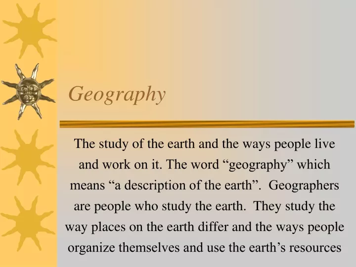 geography