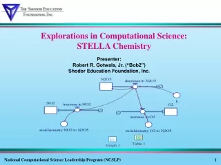 Explorations in Computational Science:  STELLA Chemistry