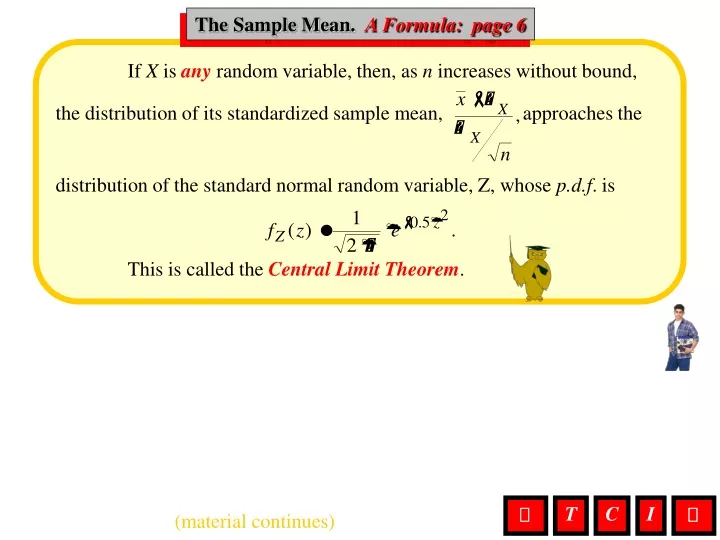 sample mean a formula