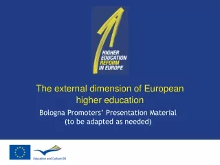 The extern	al dimension of European                              higher education