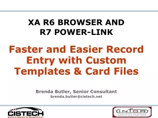 XA R6 BROWSER AND              R7 POWER-LINK