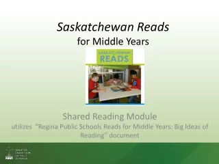Saskatchewan Reads  for Middle Years
