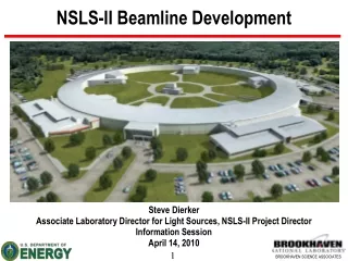NSLS-II Beamline Development