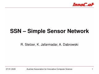SSN – Simple Sensor Network