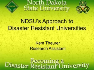 NDSU’s Approach to Disaster Resistant Universities
