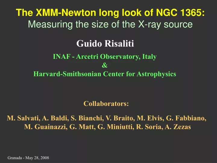 the xmm newton long look of ngc 1365 measuring