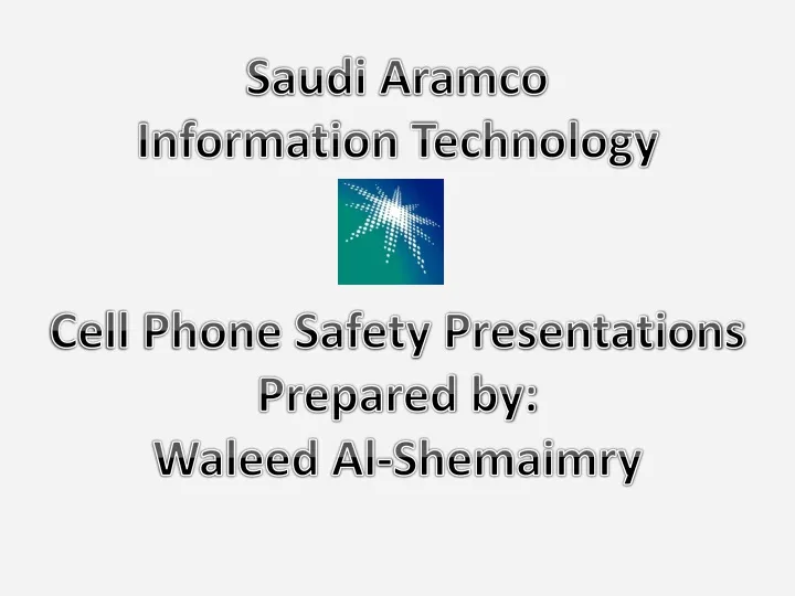 saudi aramco information technology cell phone