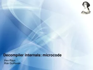 Decompiler internals: microcode