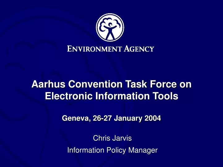 aarhus convention task force on electronic information tools geneva 26 27 january 2004