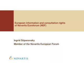 European information and consultation rights of Novartis Euroforum (NEF) ?