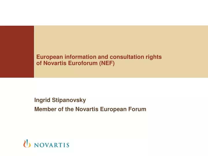 ingrid stipanovsky member of the novartis european forum