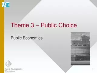 Theme 3  –  Public Choice