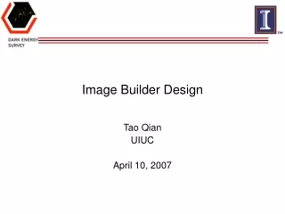 Image Builder Design