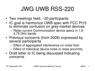 JWG UWB RSS-220