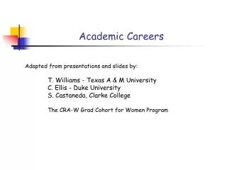 Academic Careers