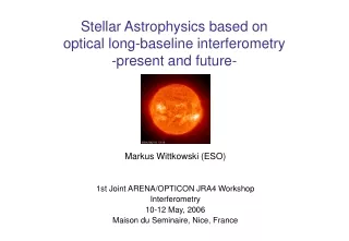 Stellar Astrophysics based on optical long-baseline interferometry -present and future-