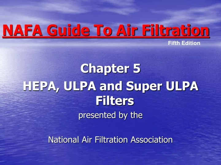 nafa guide to air filtration