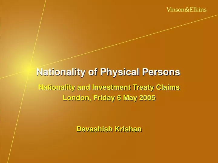nationality of physical persons