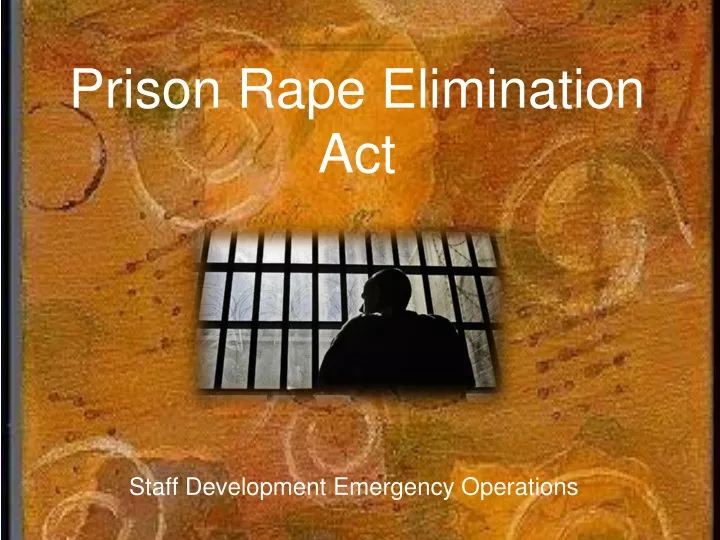 prison rape elimination act