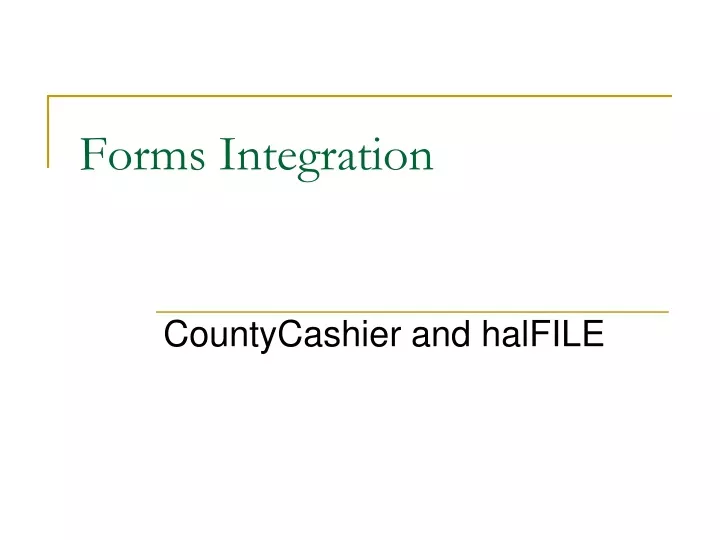 forms integration