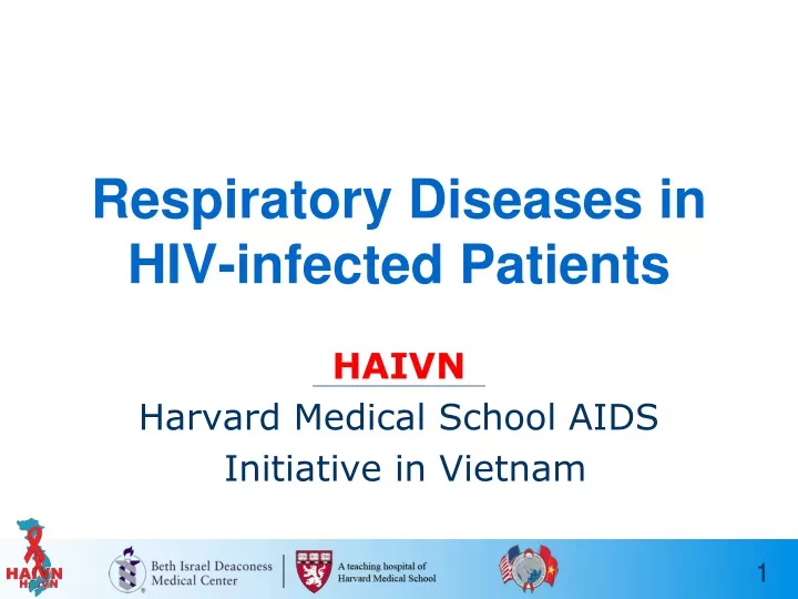 respiratory diseases in hiv infected patients