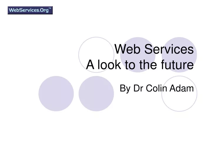 web services a look to the future