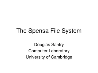 The Spensa File System