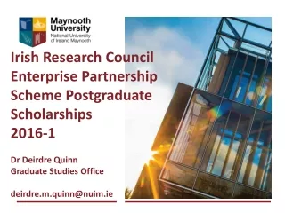 Irish Research Council  Enterprise Partnership Scheme Postgraduate Scholarships  2016-1